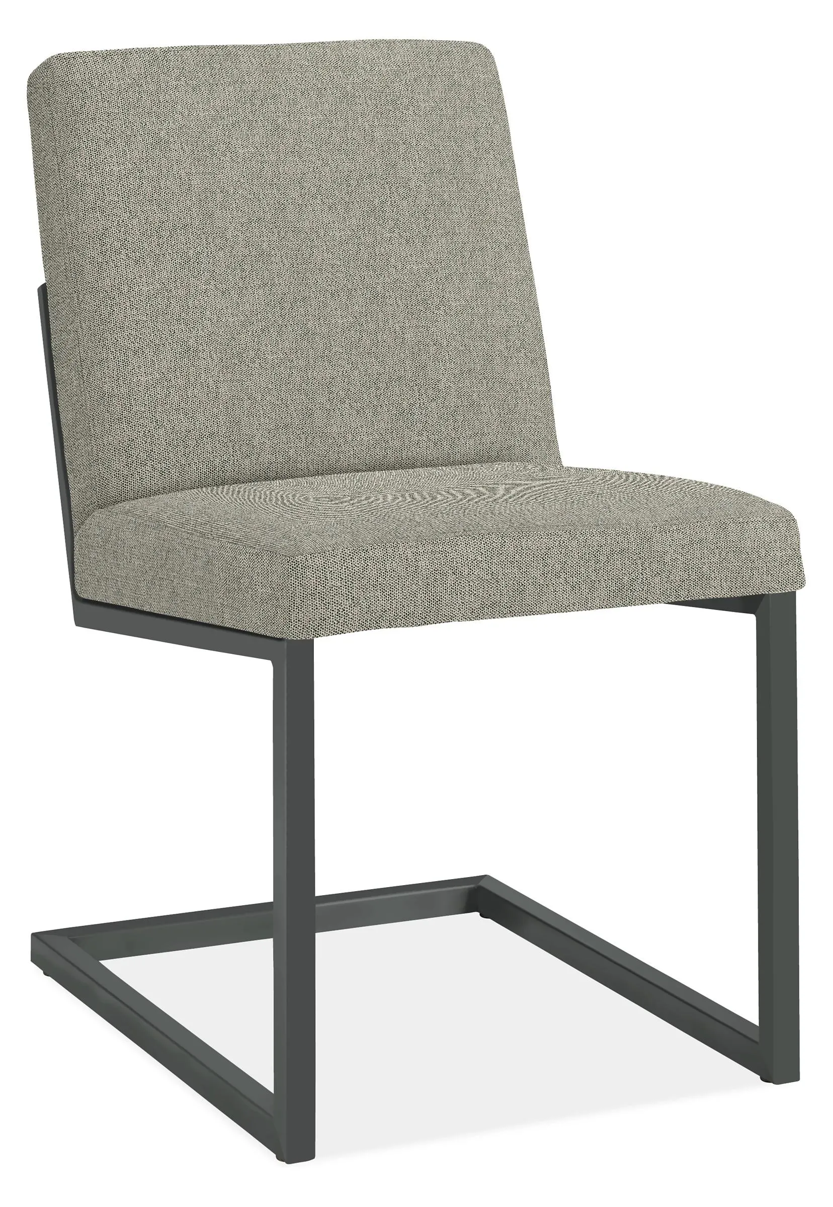 Lira Side Chair in Tepic Cement with Graphite Frame