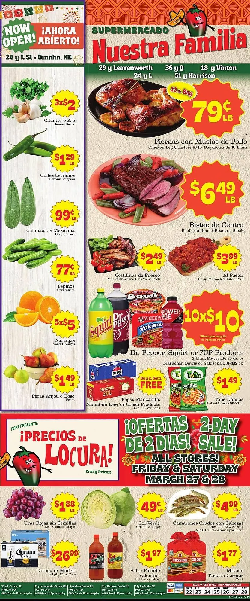 Supermercado Nuestra Familia weekly ad - 1