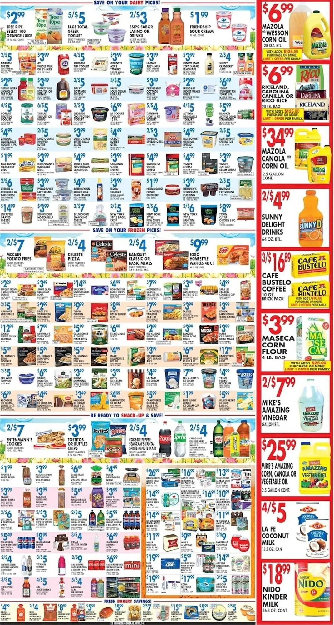 Weekly promotion Pioneer Supermarkets weekly ad spanning from April 5 to April 11 2026 - Page 3 for Catalogue 365