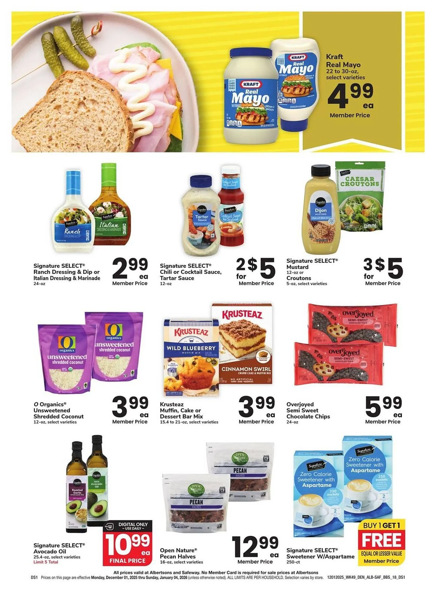 Weekly promotion Albertsons weekly ad spanning from December 1 to January 4 2026 - Page 18 for Catalogue 365