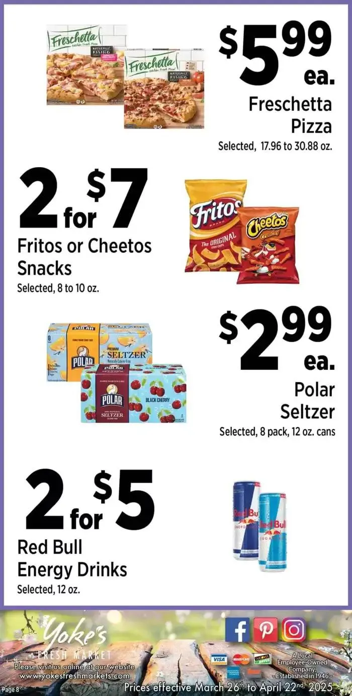 Weekly ad Yoke's Fresh Market Monthly Savings Guide from March 26 to April 22 2025 - Page 8