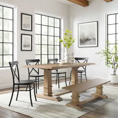 Joanna 6-piece Dining Table Set For 7 W/camille Chairs