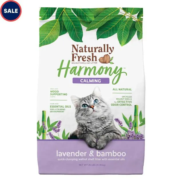 Naturally Fresh Lavender & Bamboo Scented Clumping Walnut Shell Cat Litter, 26 lbs.