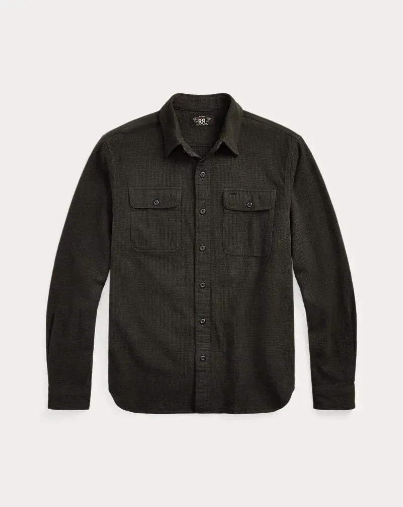 Micro-Plaid Brushed Workshirt
