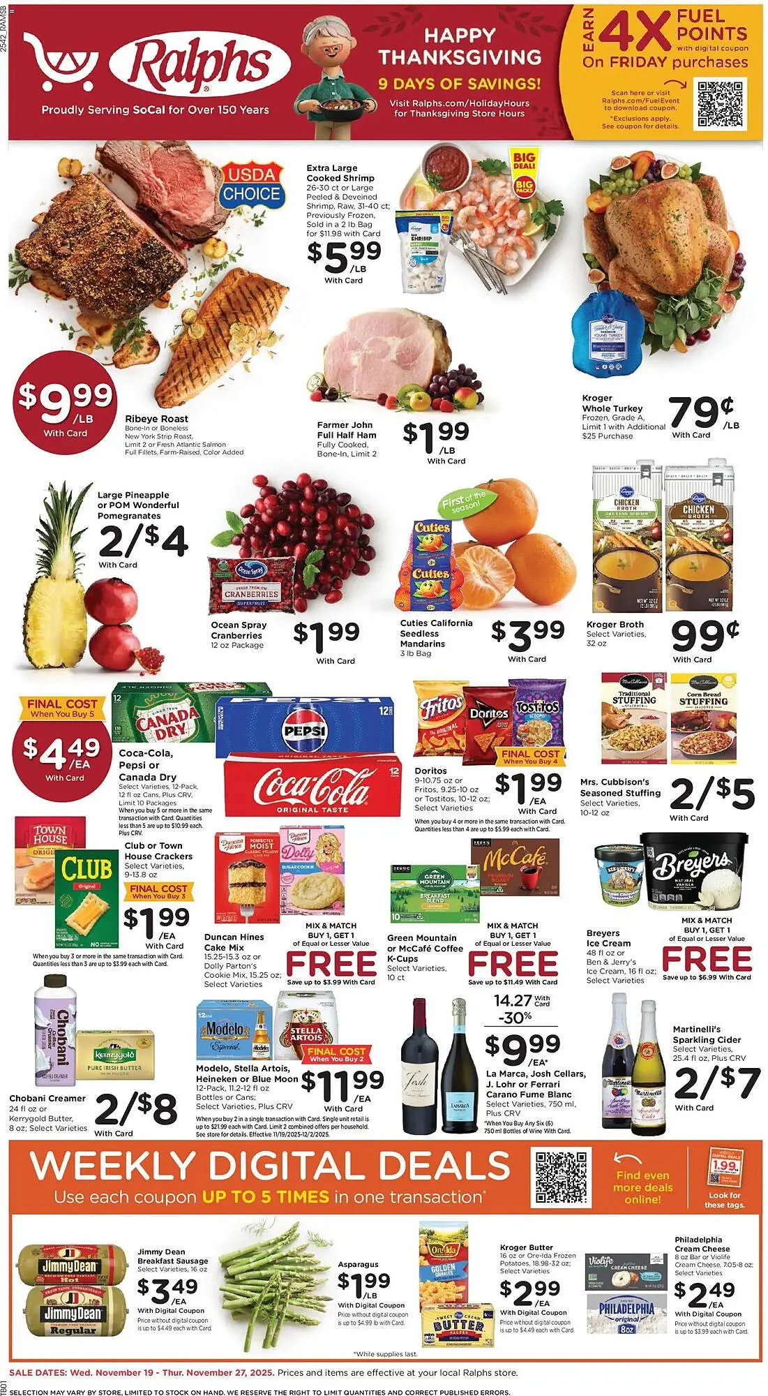 Weekly ad Ralphs weekly ad from November 19 to November 28 2025 - Page 1