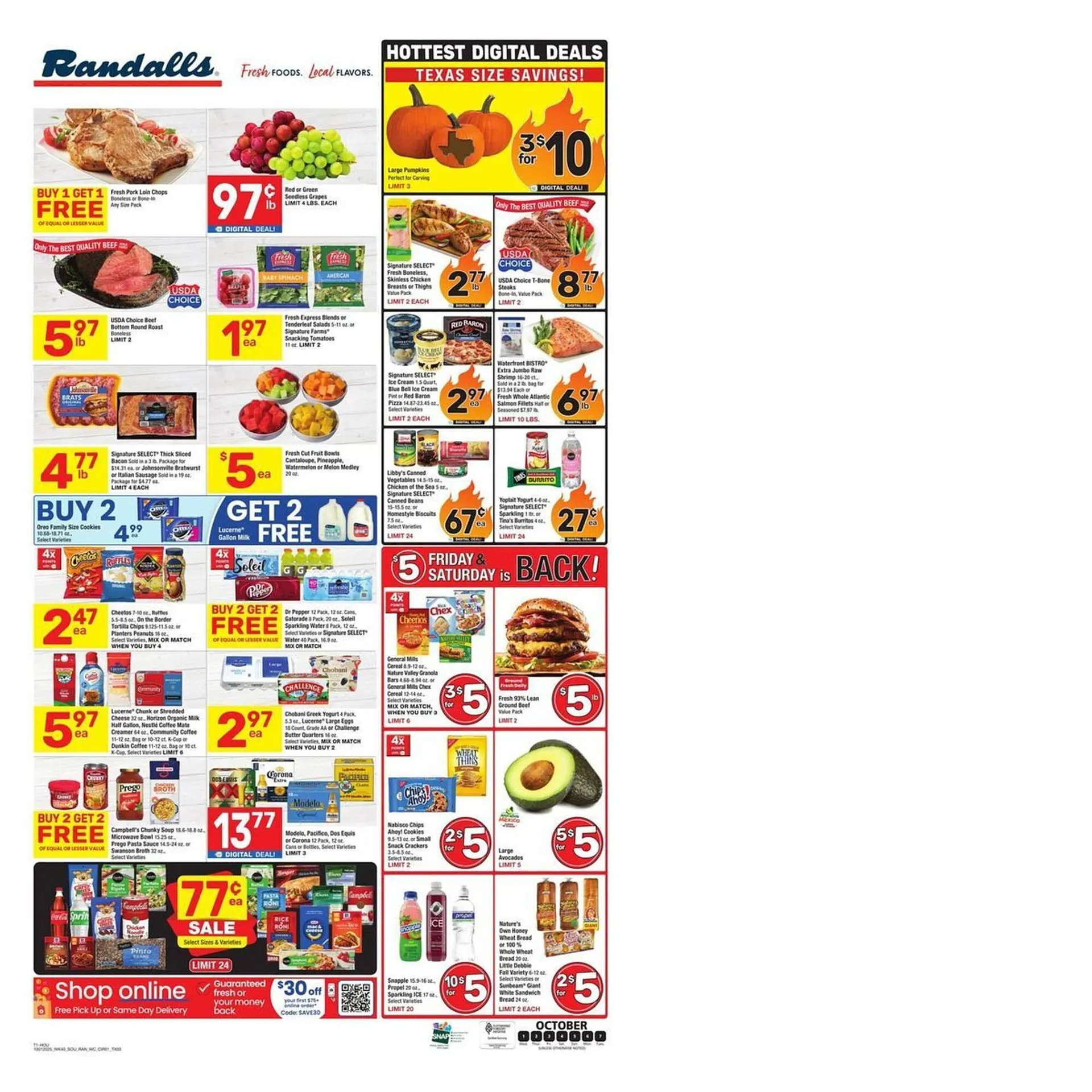 Weekly ad Randalls weekly ad from October 1 to October 7 2025 - Page 1