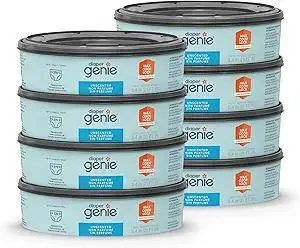 Diaper Genie Bags Refills 270 Count (Pack of 8) with Max Odor Lock | Holds Up to 2160 Newborn Diapers