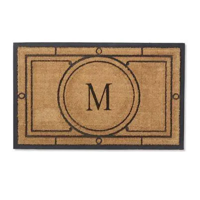 Conrad Monogrammed Coco Door Mat