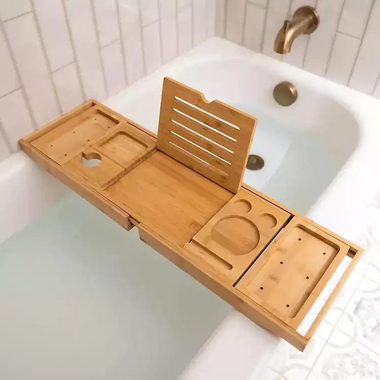 Extendable Bamboo Bath Tray