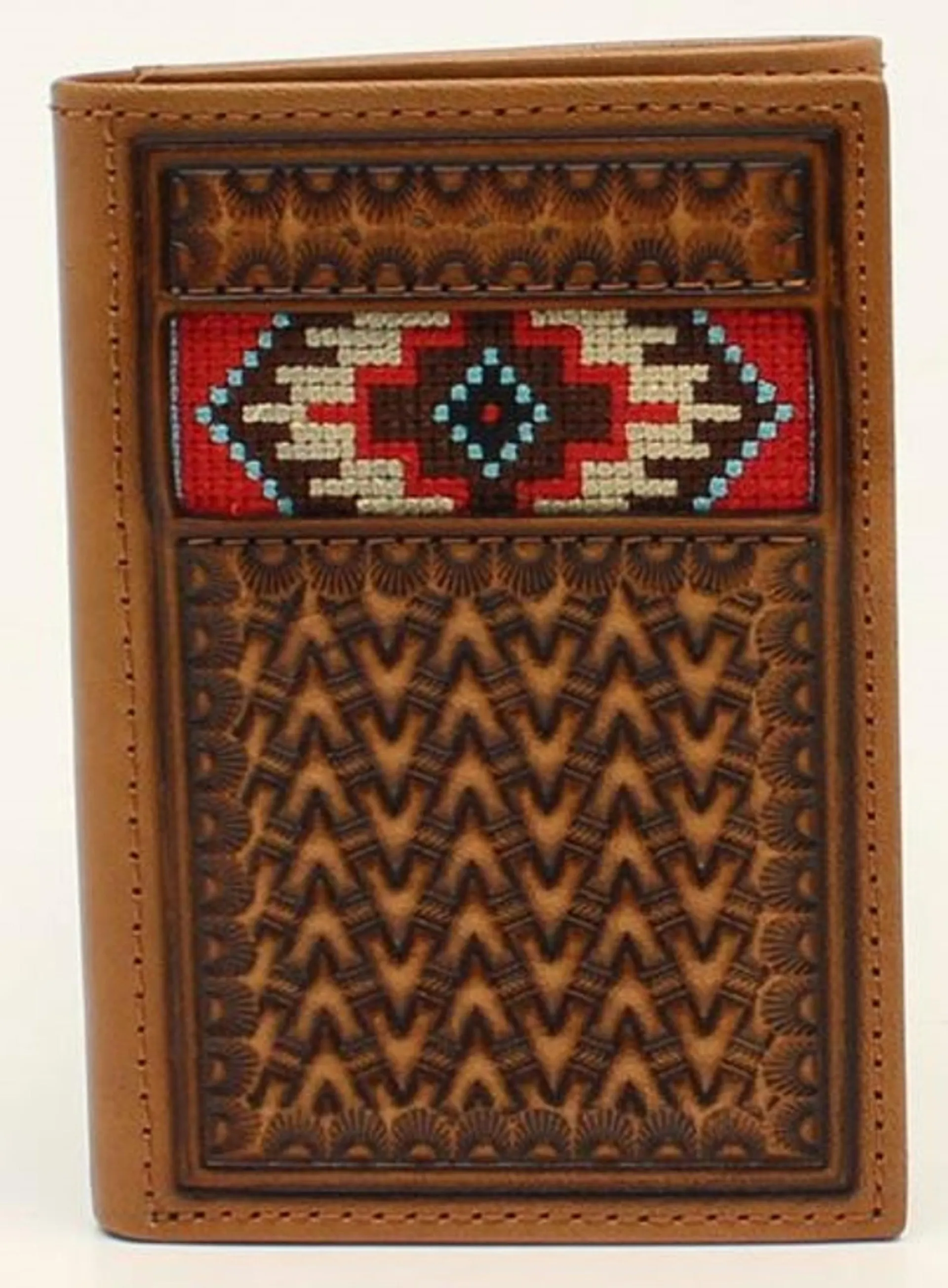 Ariat Mens Aztec TriFold Wallet
