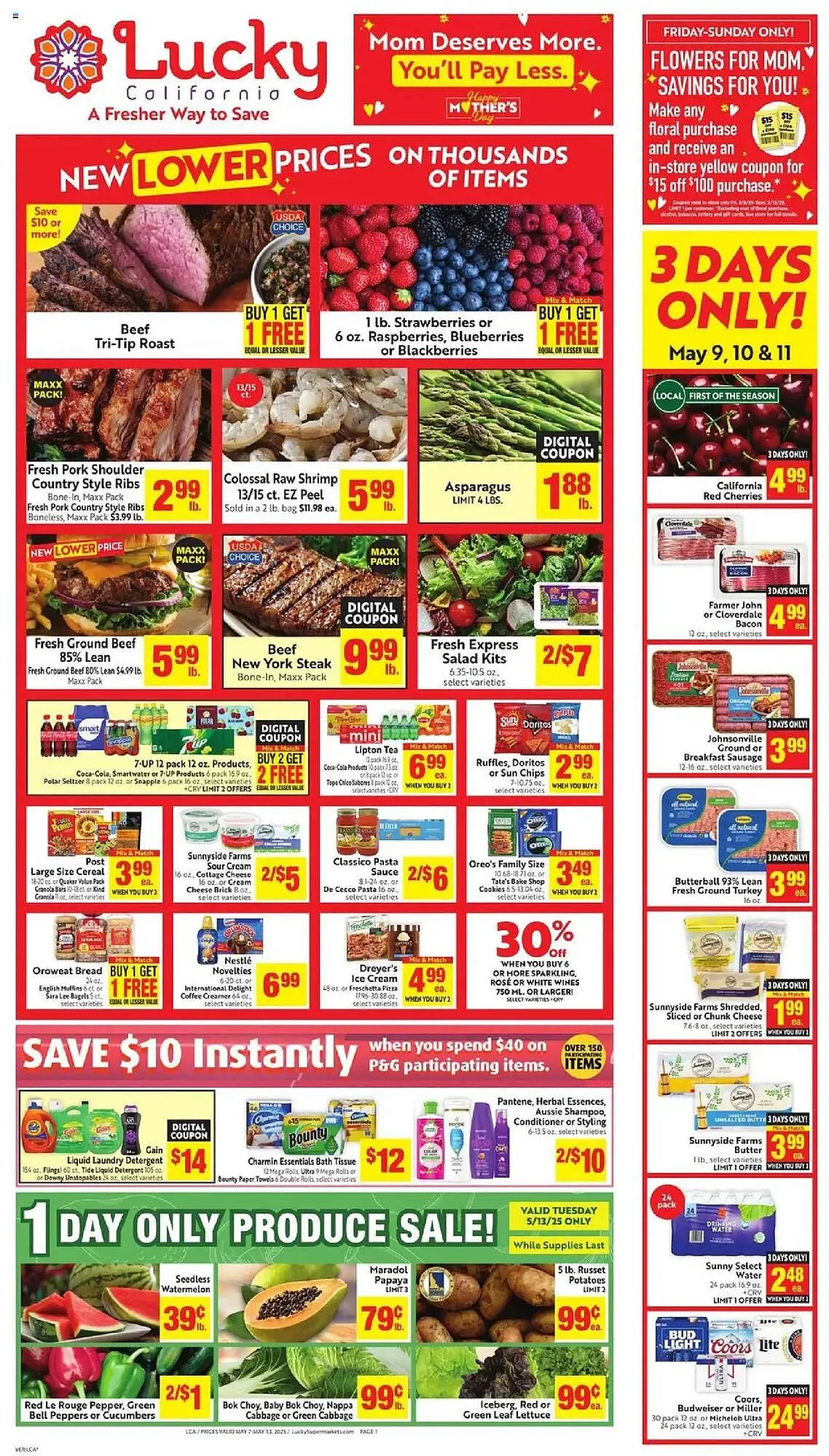 Weekly ad Lucky Supermarkets Weekly Ad from May 7 to May 13 2025 - Page 4
