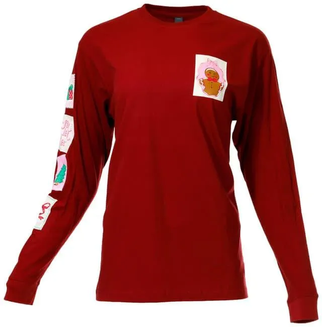 Simply Southern Juniors Tis The Season Stamp Long Sleeve Tee