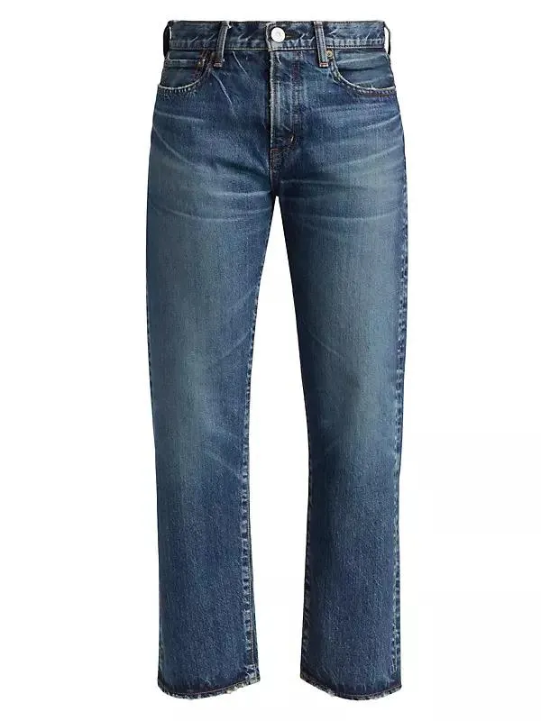 Jessamine Mid-Rise Straight-Leg Jeans