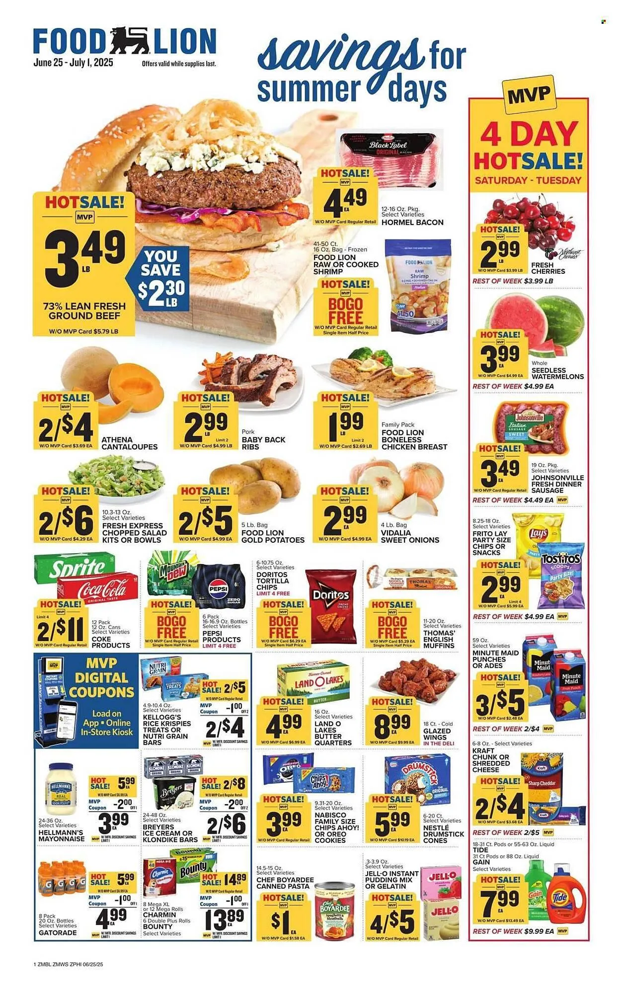 Weekly ad Food Lion Weekly Ad from June 25 to July 1 2025 - Page 1