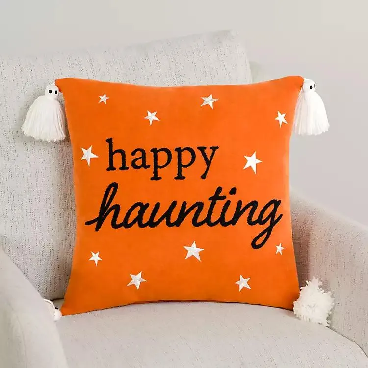 Happy Haunting Halloween Pillow