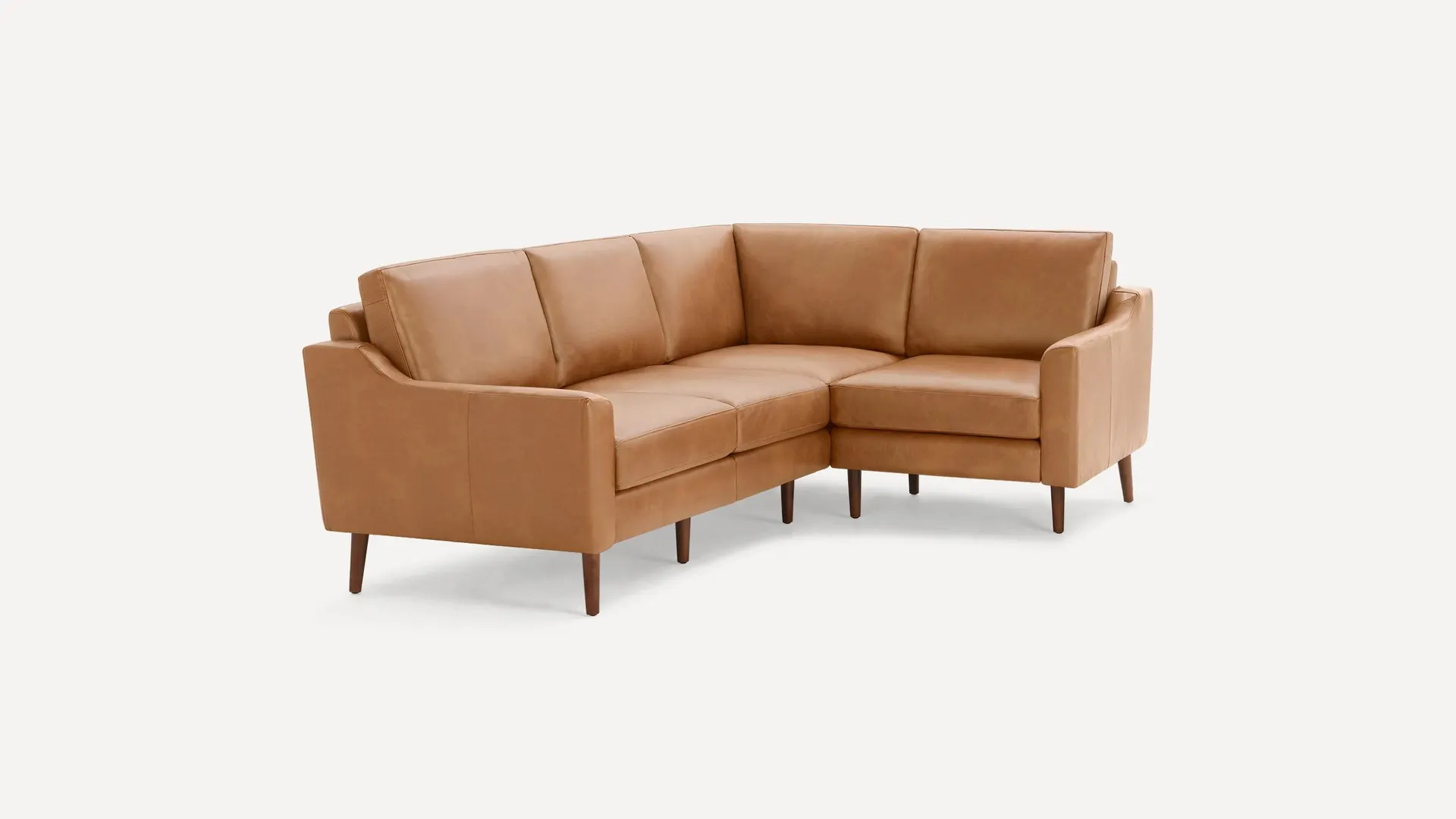 Slope Nomad Leather 4-Seat Corner Sectional
