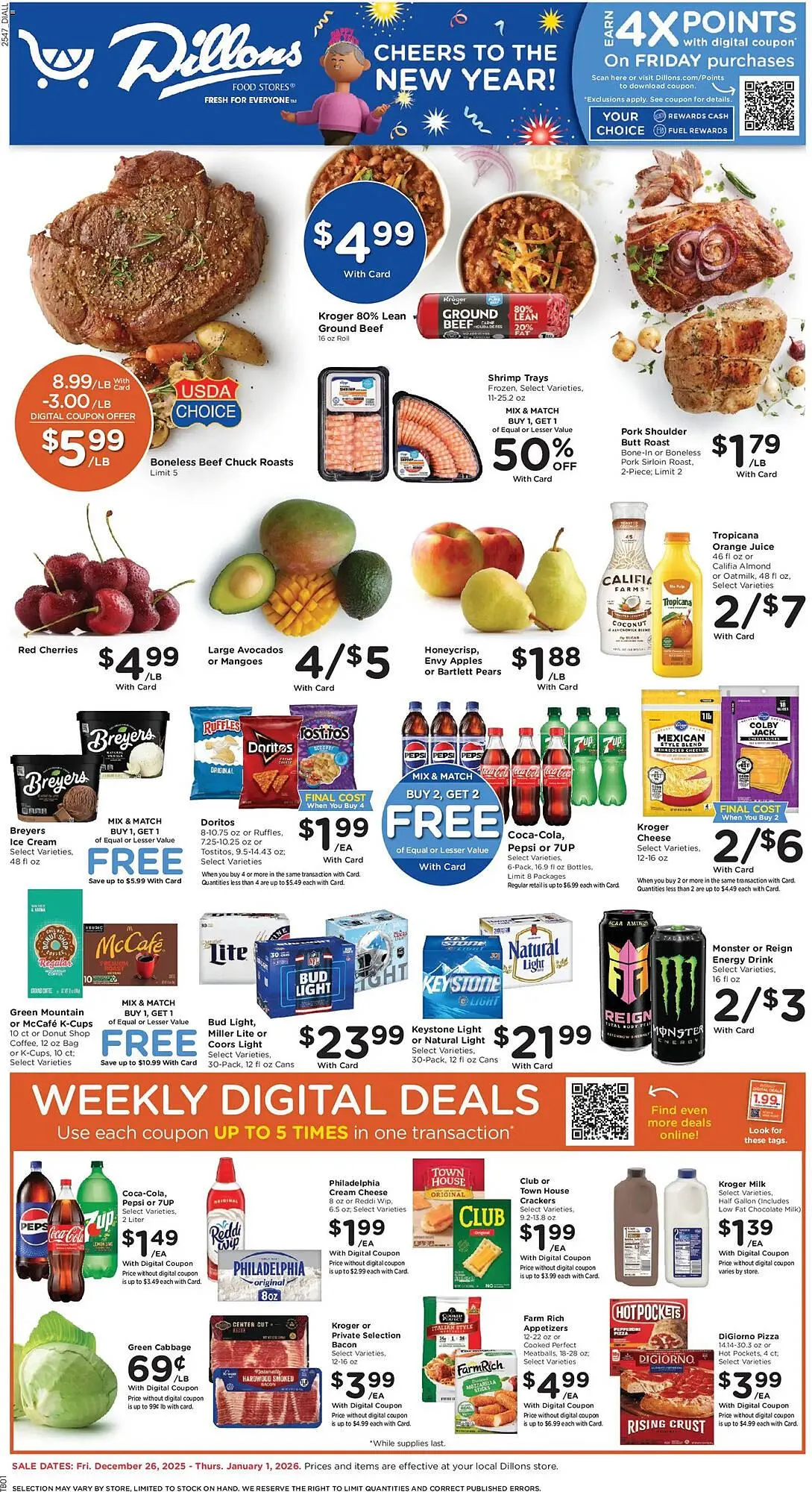 Weekly ad Dillons weekly ad from December 26 to January 1 2026 - Page 1