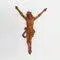 Hand Carved Oak Crucifix, Belgium, 1900s