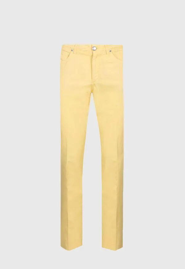 Linen & Cotton Five Pocket Pant
