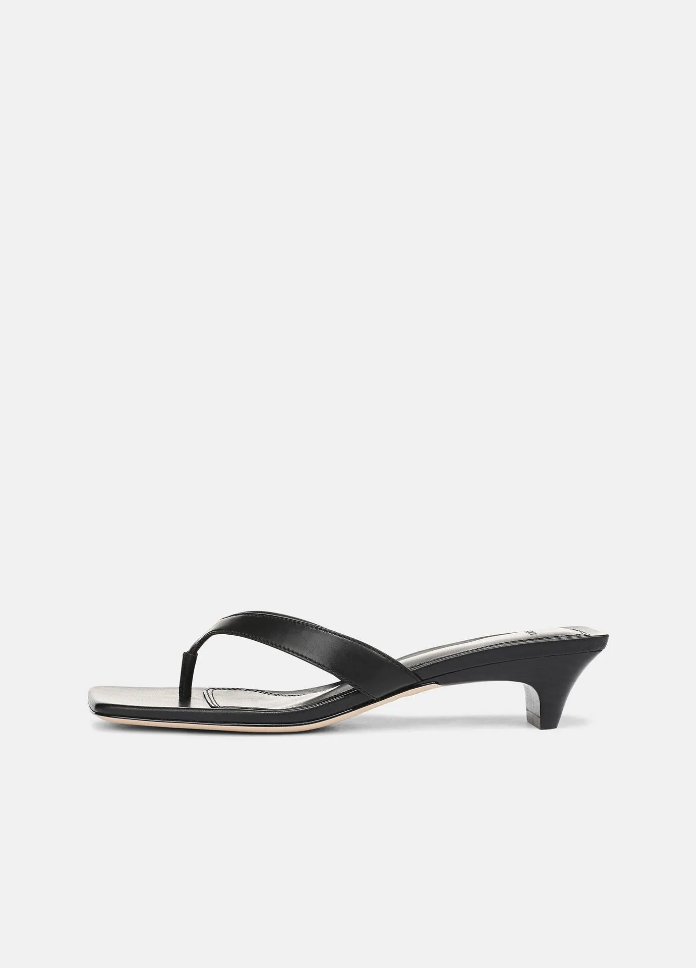 San Juan Leather Heeled Thong Sandal