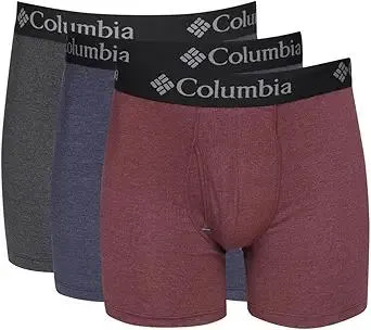 Columbia Men's Performance Cotton Stretch Boxer Brief - 3 Pack