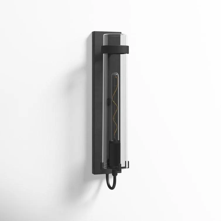 Cala Single Light Cylinder Outdoor Aluminum Wall Light