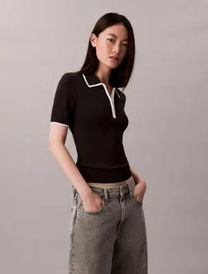 Quarter Zip Classic Polo Shirt