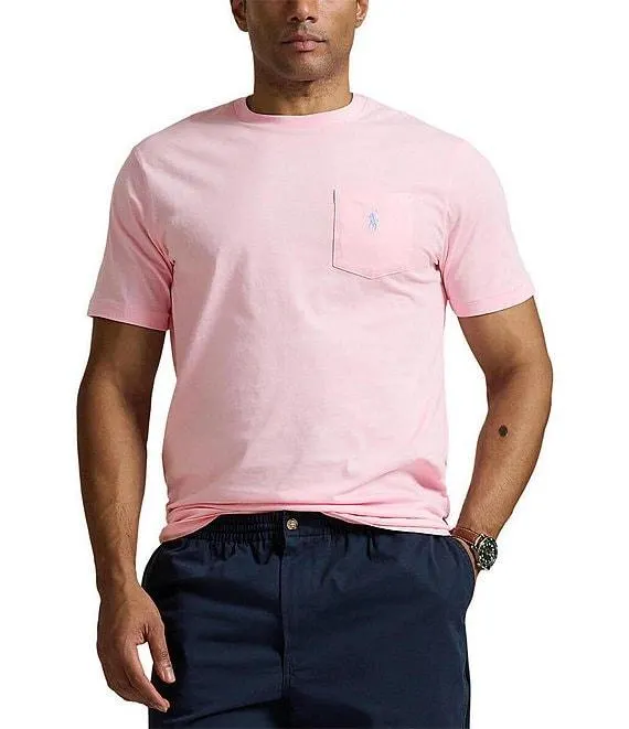 Big & Tall Classic Fit Jersey Pocket Crewneck T-Shirt