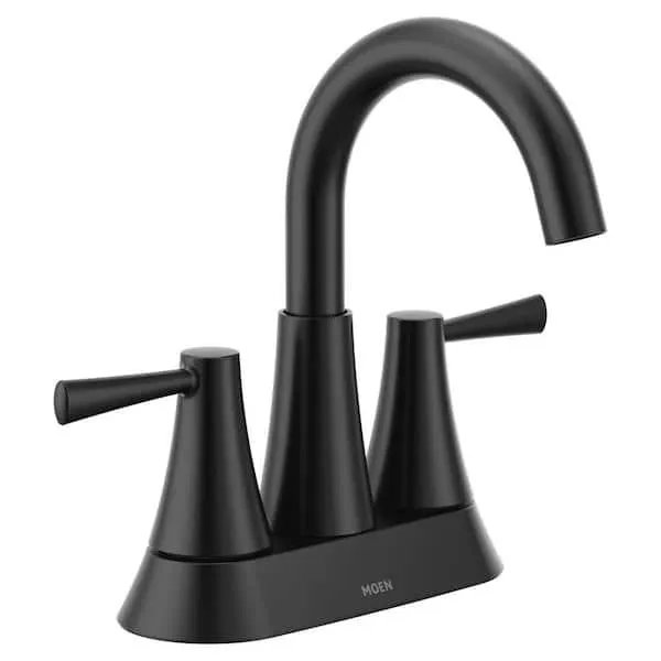 Ronan 4 in. Centerset 2-Handle Bathroom Faucet in Matte Black