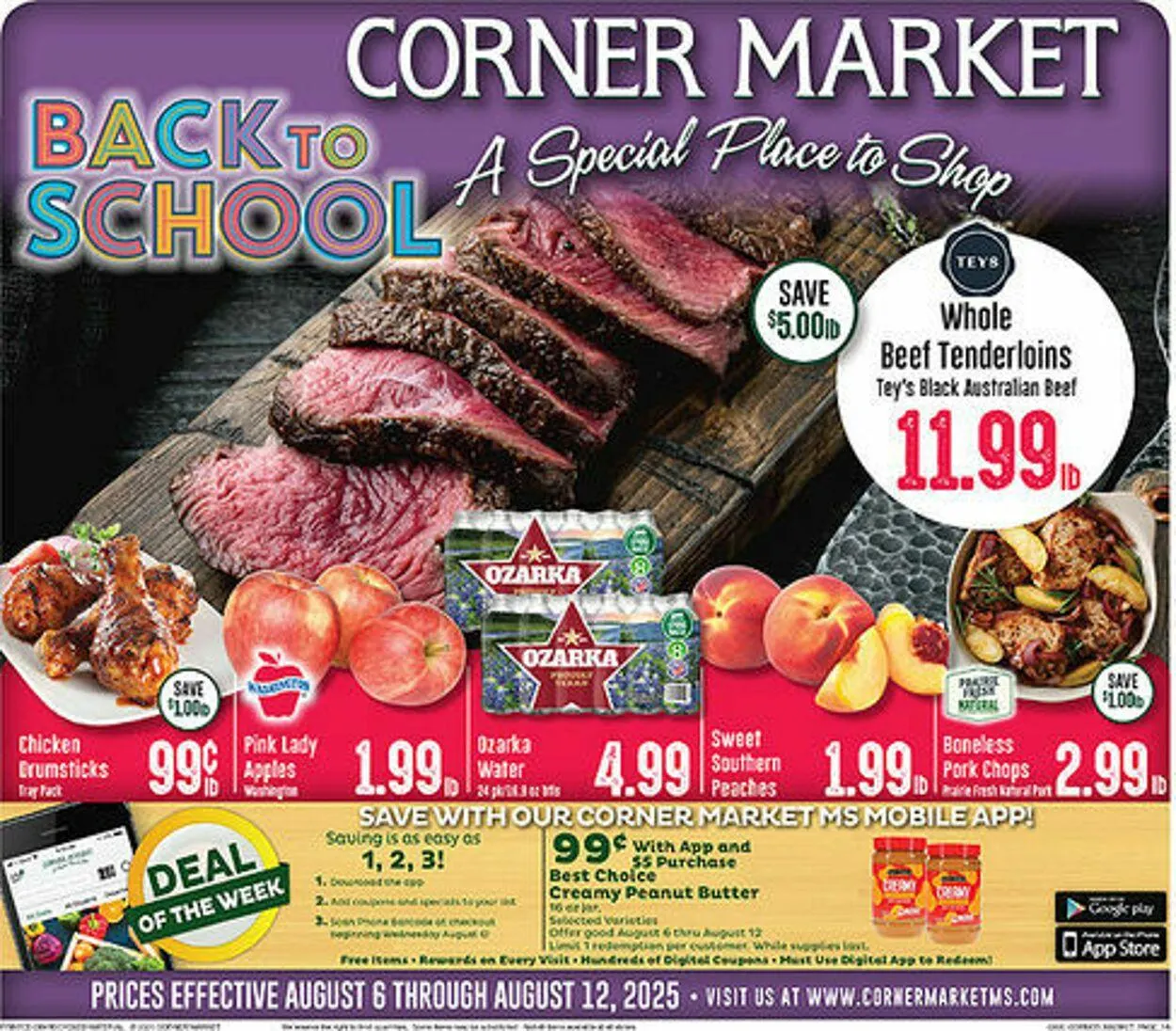 Weekly ad Corner Market from August 6 to August 12 2025 - Page 1