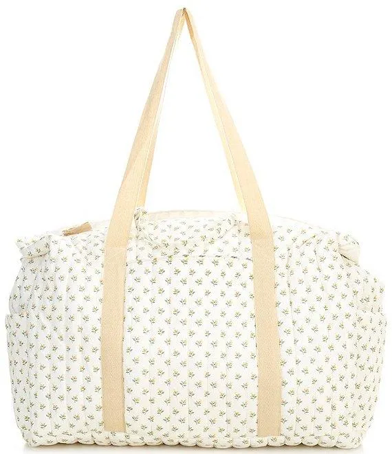 x Kristin Ellen Hockman Lottie Yellow Floral Weekender Bag