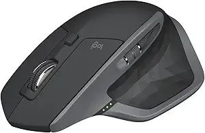 Logitech MX Master 2S Bluetooth Edition Wireless Mouse, Multi-Surface, Hyper-Fast Scrolling, Ergonomic, Rechargeable, Connects Up to 3 Mac/PC Computers - Graphite