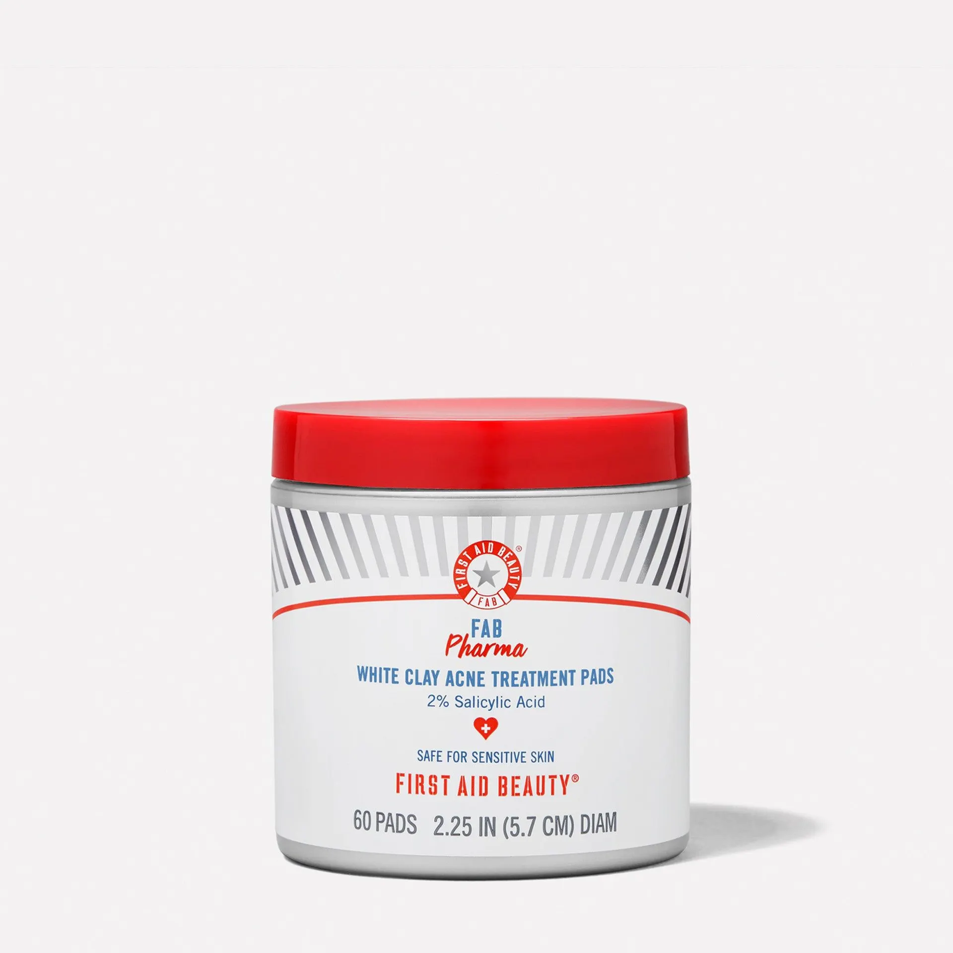 FAB Pharma White Clay Acne Treatment Pads 2% Salicylic Acid