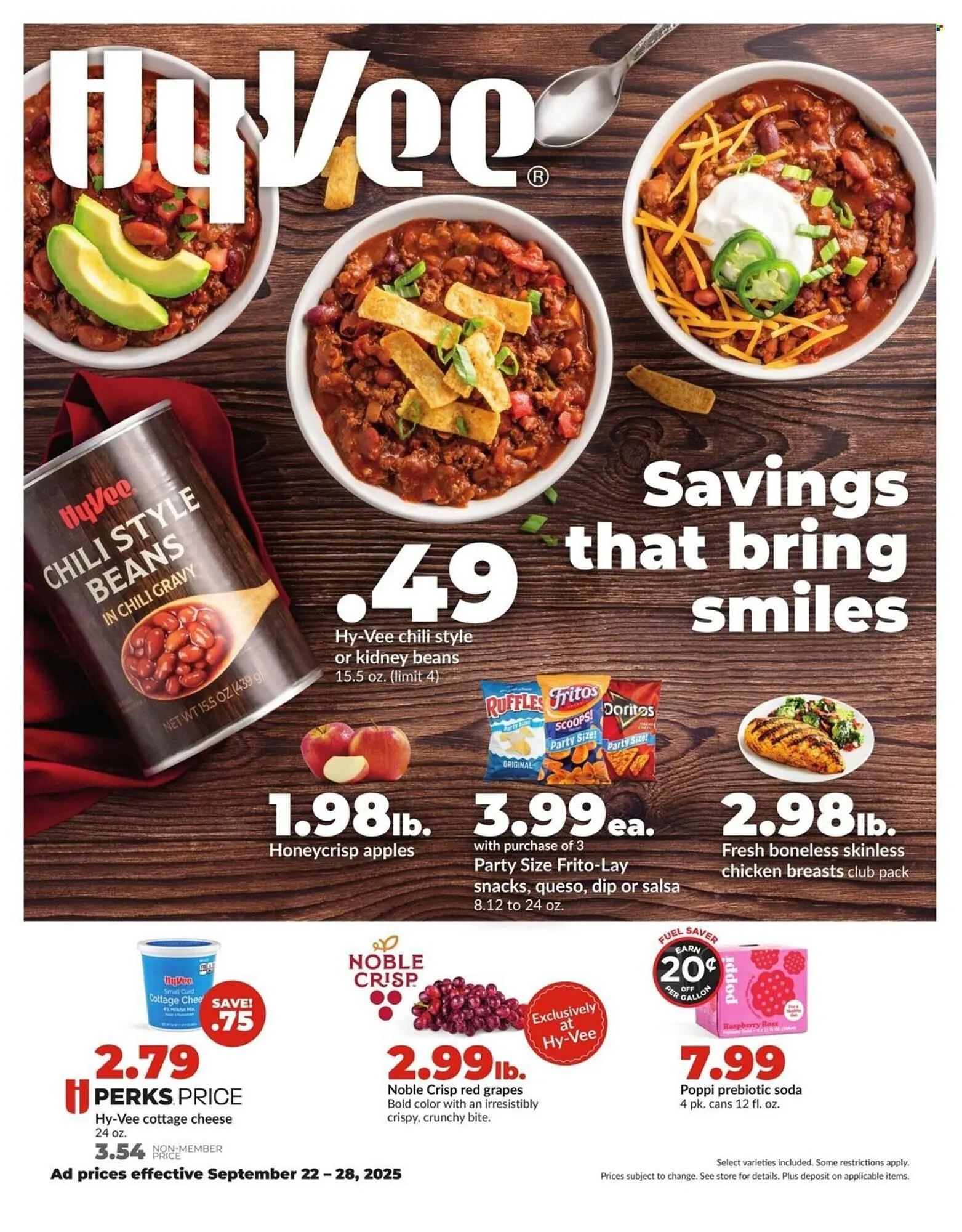 Weekly ad Hy-Vee weekly ad from September 22 to September 28 2025 - Page 1
