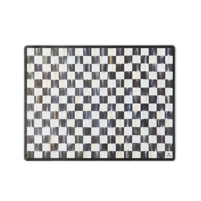 Check Glass Cutting Board, Set of 2