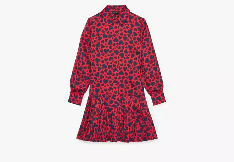 Sweet Hearts Pleated Dress