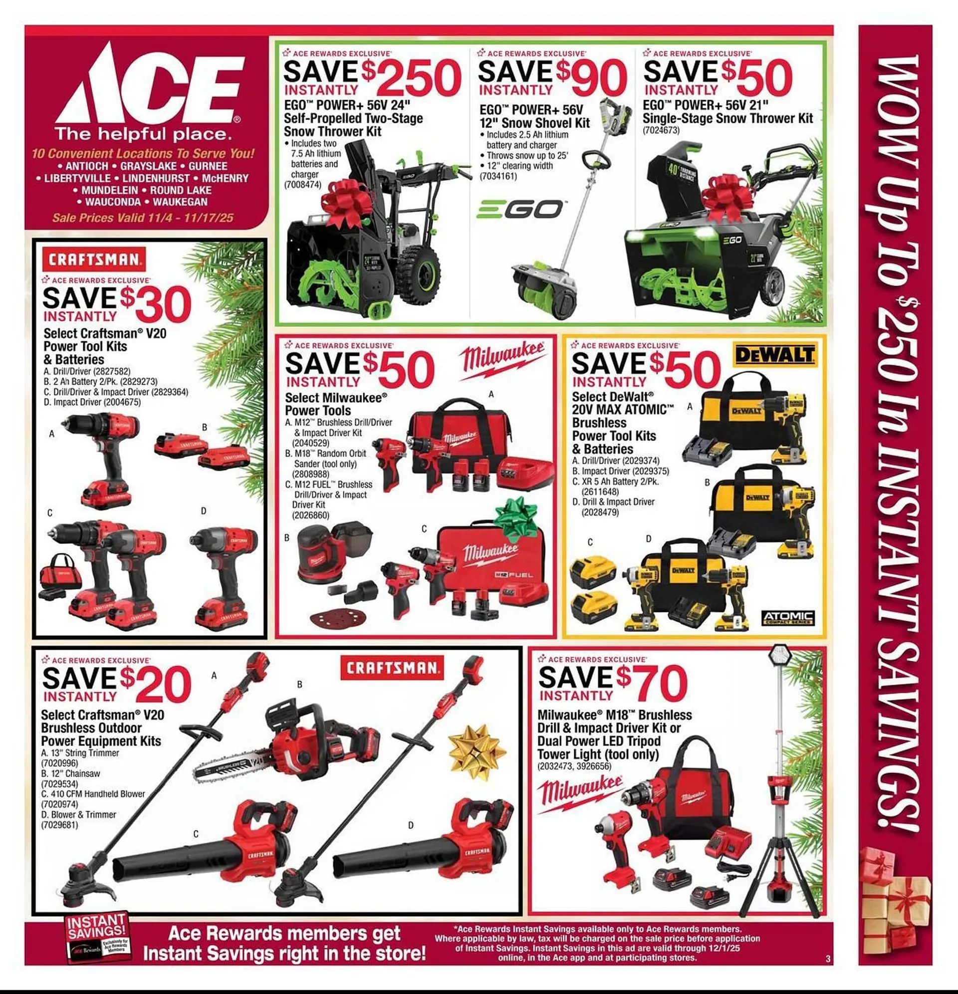 Weekly ad Ace Hardware flyer from November 4 to November 17 2025 - Page 3