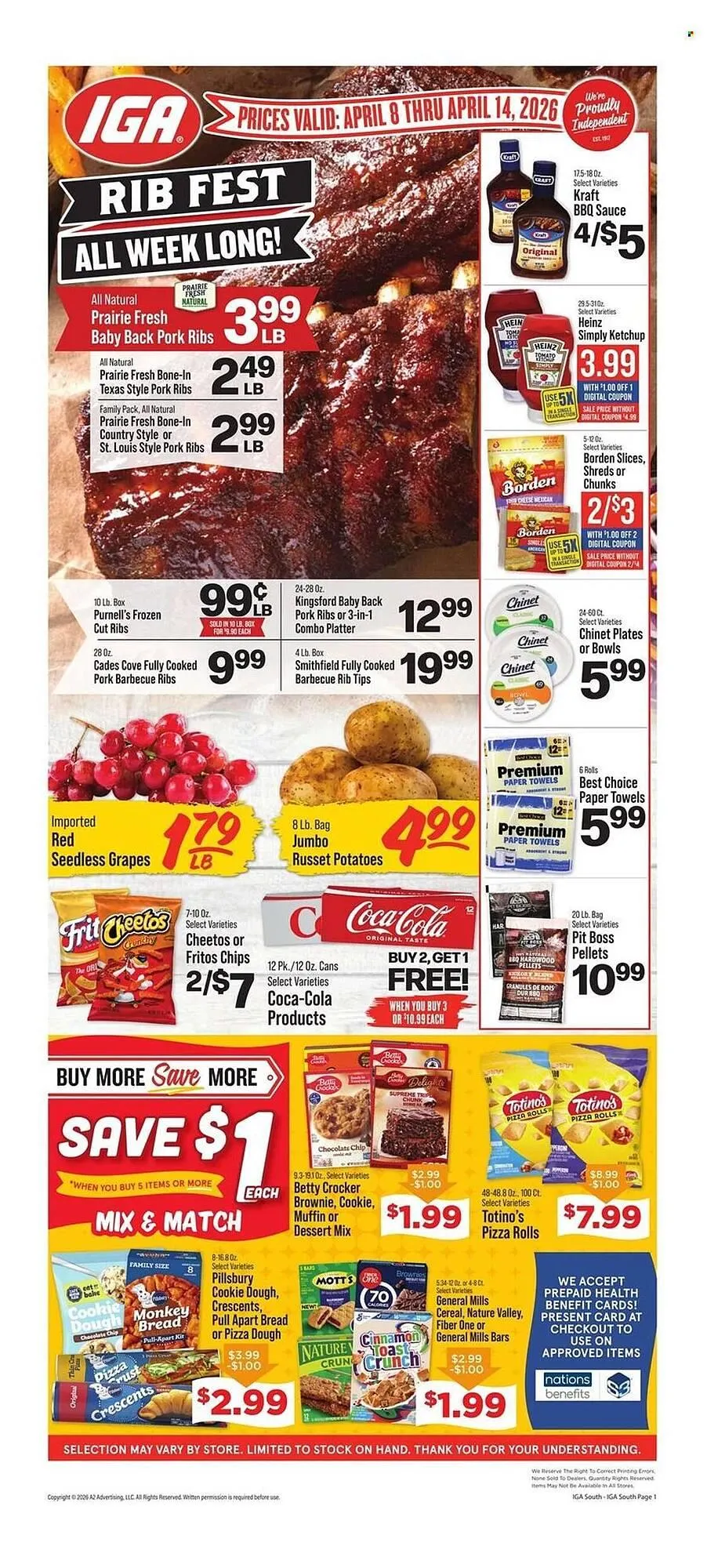 Weekly ad IGA weekly ad from April 8 to April 14 2026 - Page 1