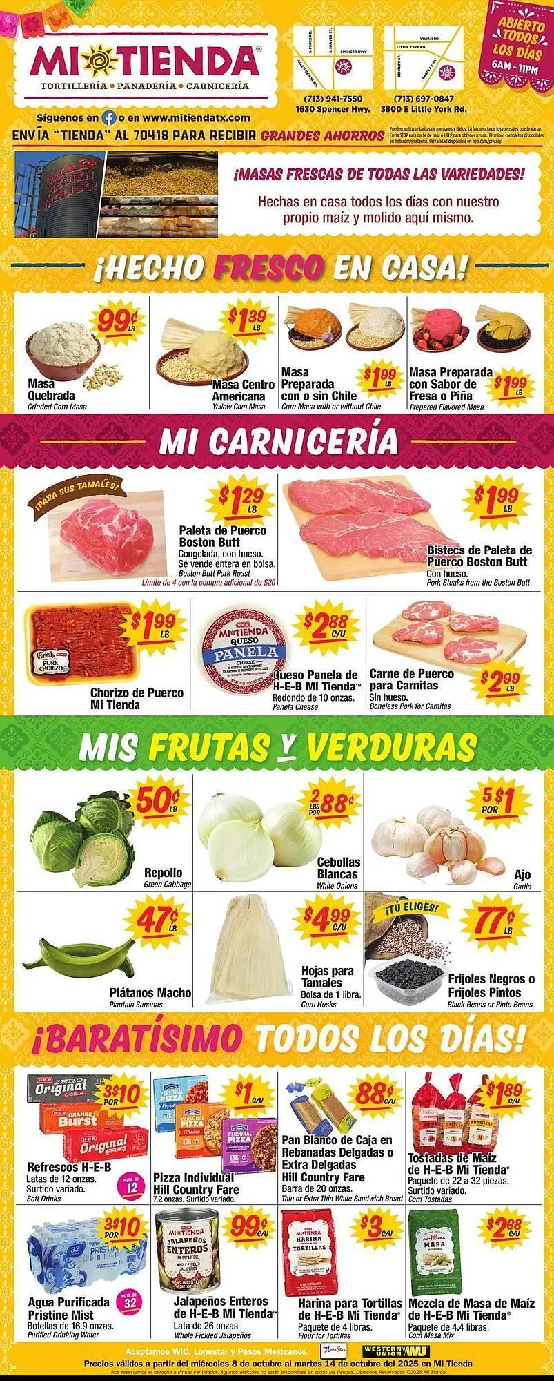Weekly ad Mi Tienda weekly ad from October 8 to October 14 2025 - Page 1