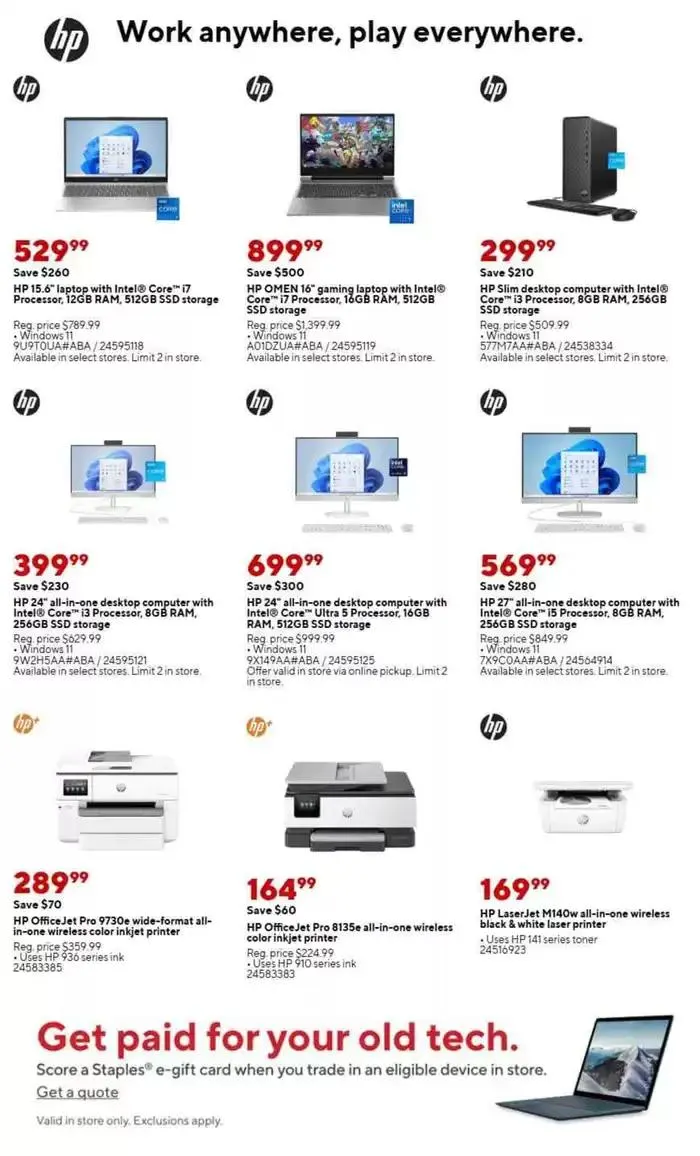 Weekly ad Staples flyer from November 17 to November 23 2024 - Page 3
