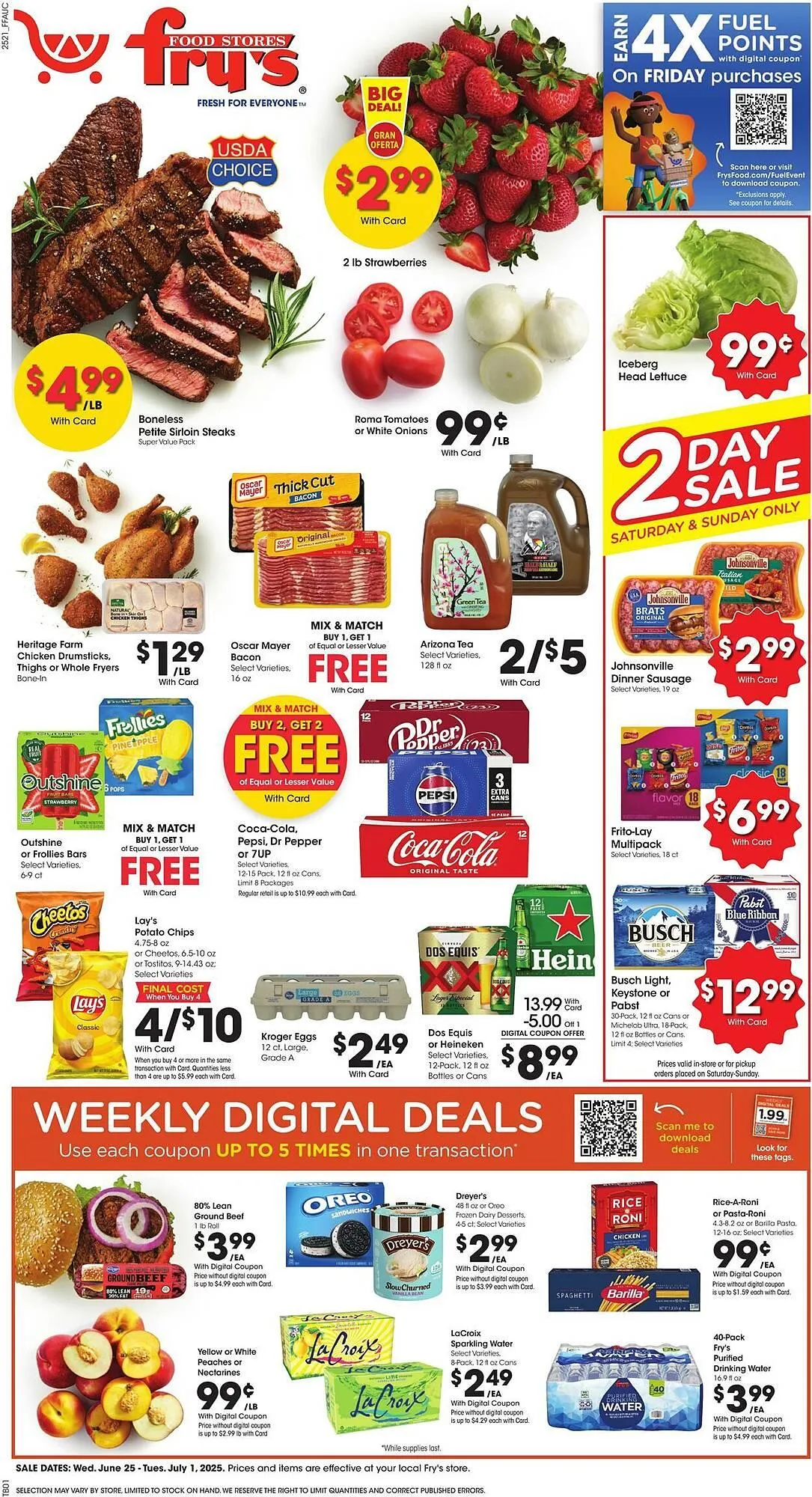 Weekly ad Fry's Weekly Ad from June 25 to July 1 2025 - Page 1