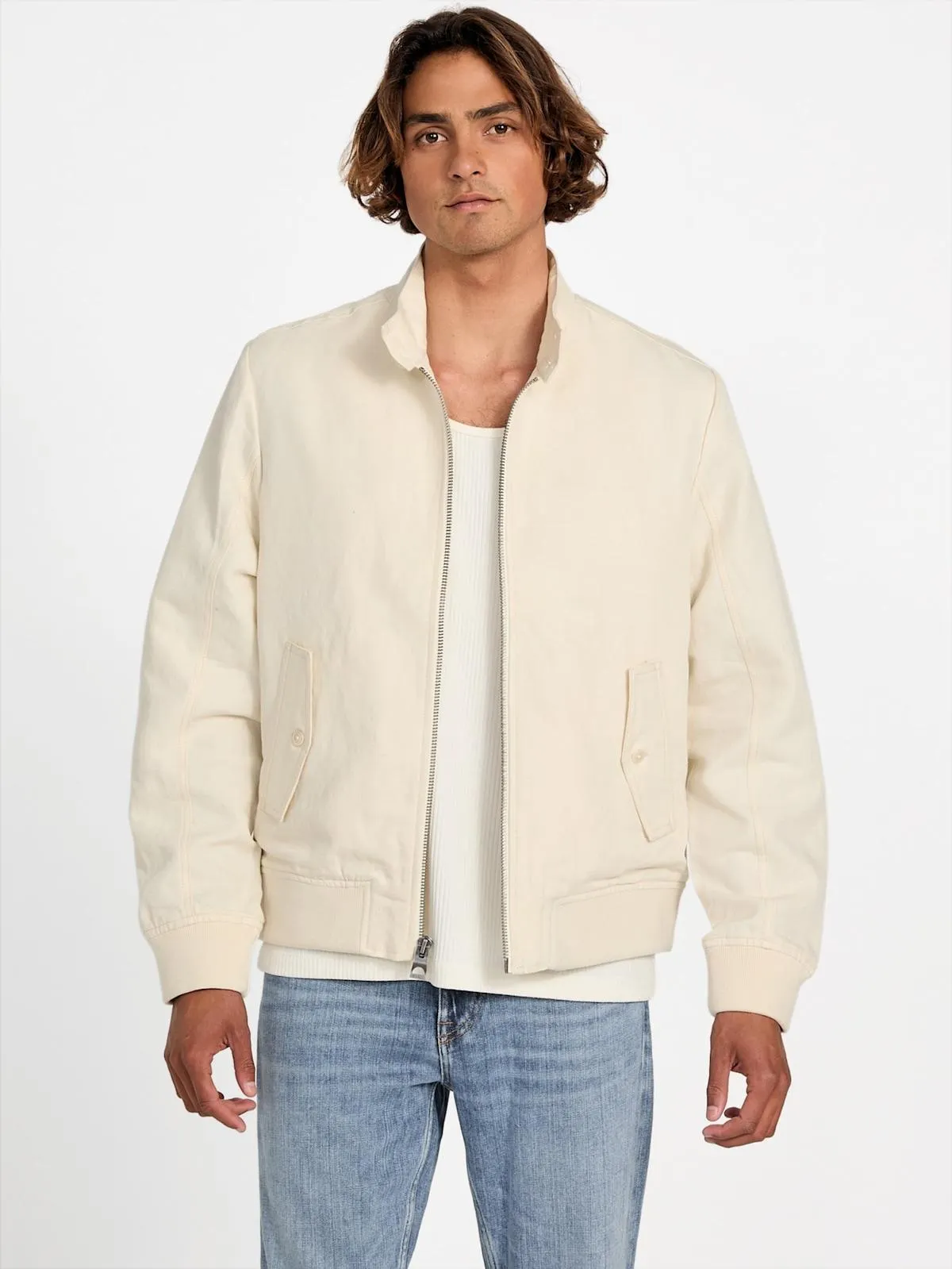 Eco Nolan Linen Harrington Jacket