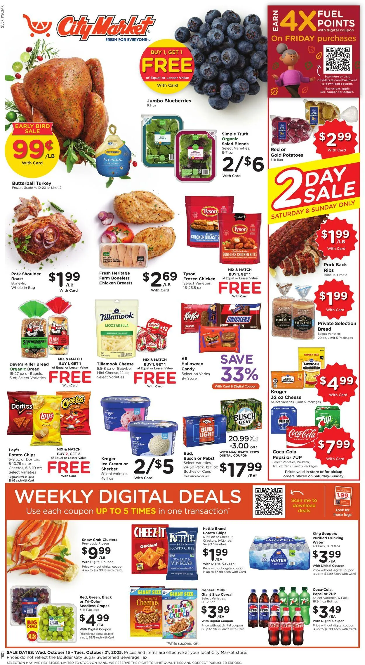 Weekly ad City Market from October 15 to October 21 2025 - Page 1