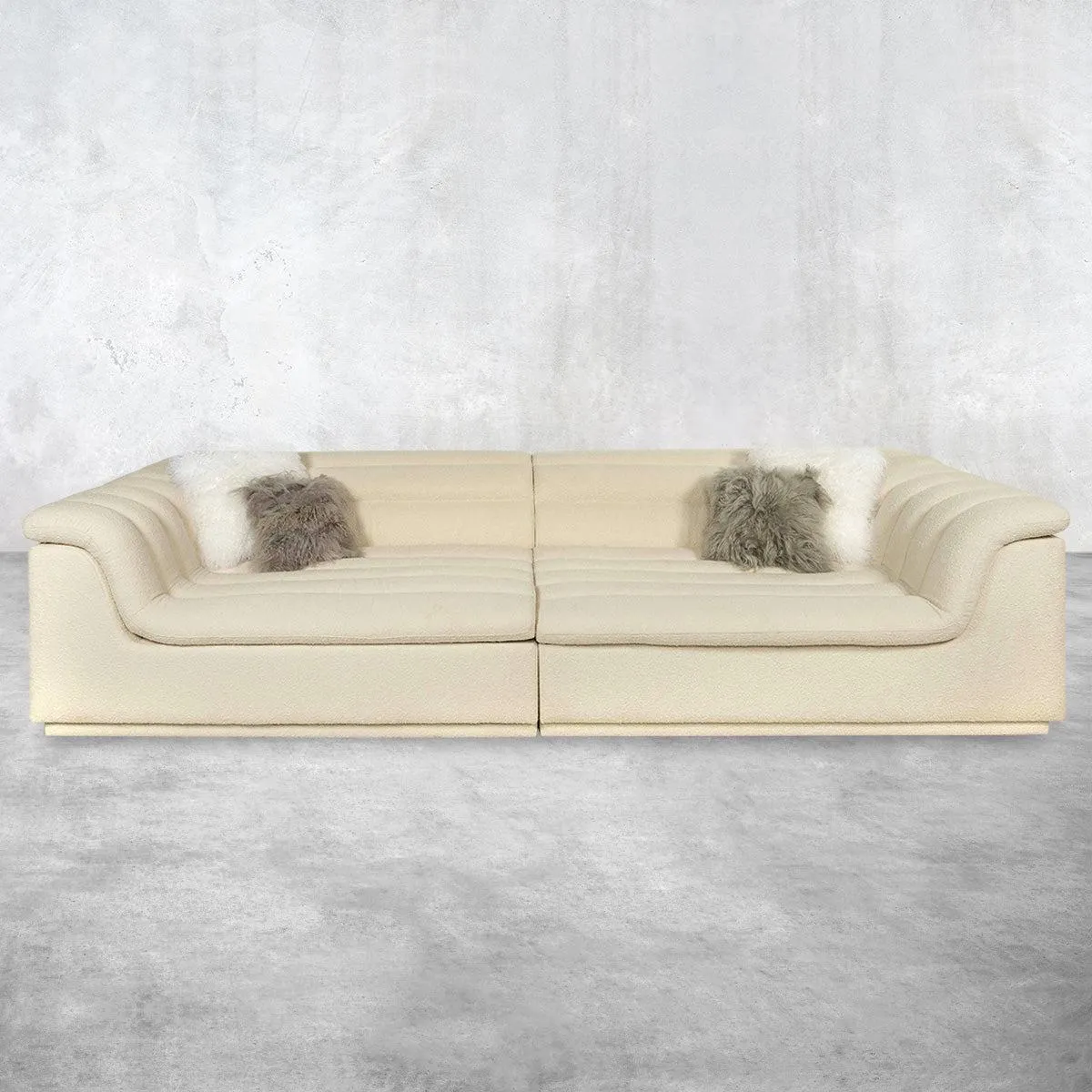 Crete 2 Piece Sofa in Boucle