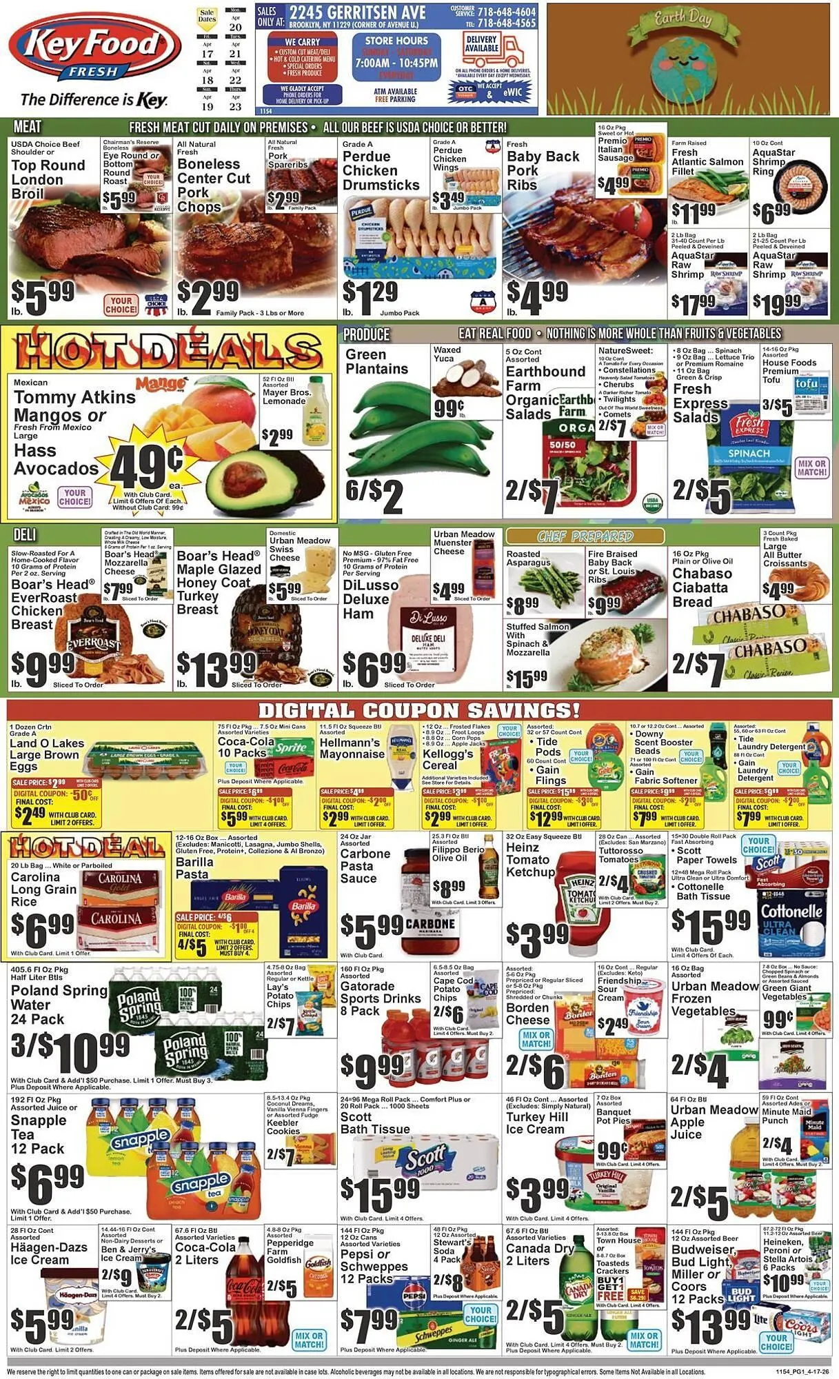 Weekly promotion Key Food circular spanning from April 17 to April 23 2026 - Page 1 for Catalogue 365