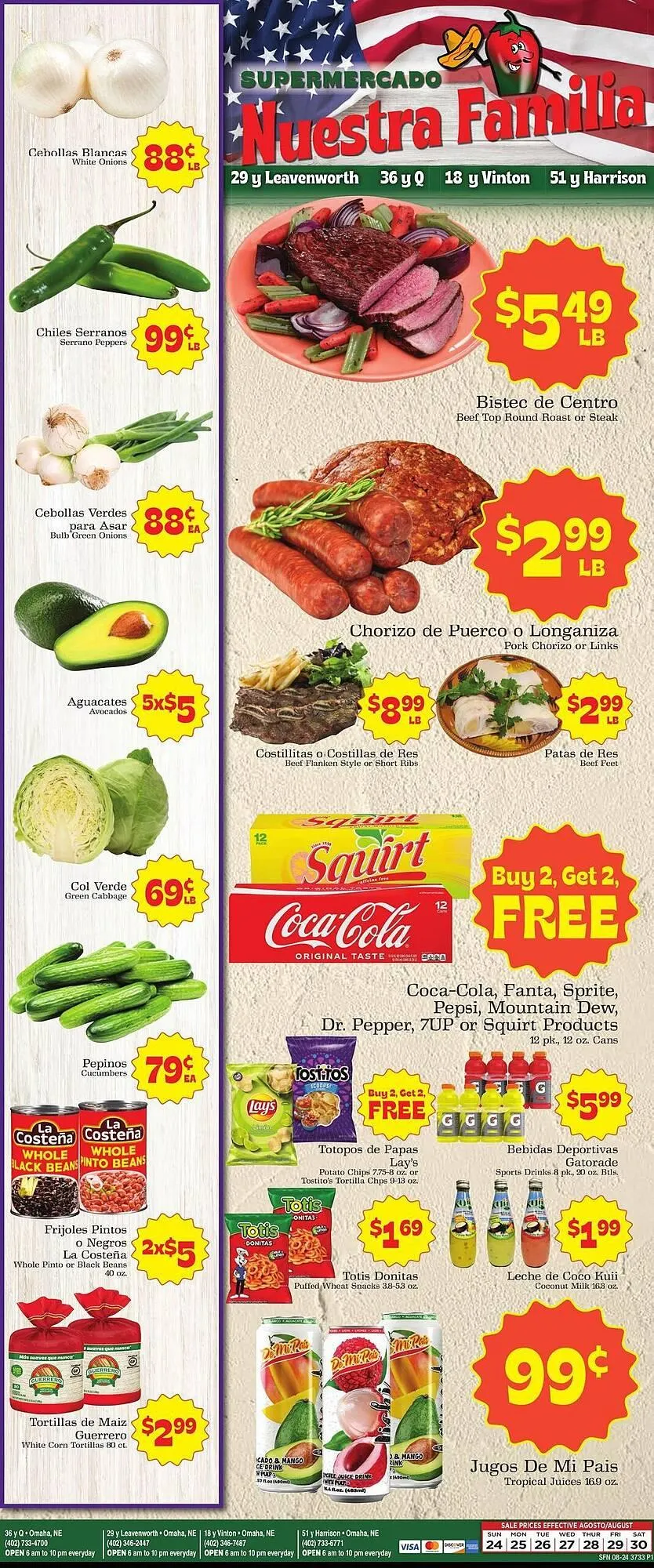 Supermercado Nuestra Familia Weekly Ad - 1