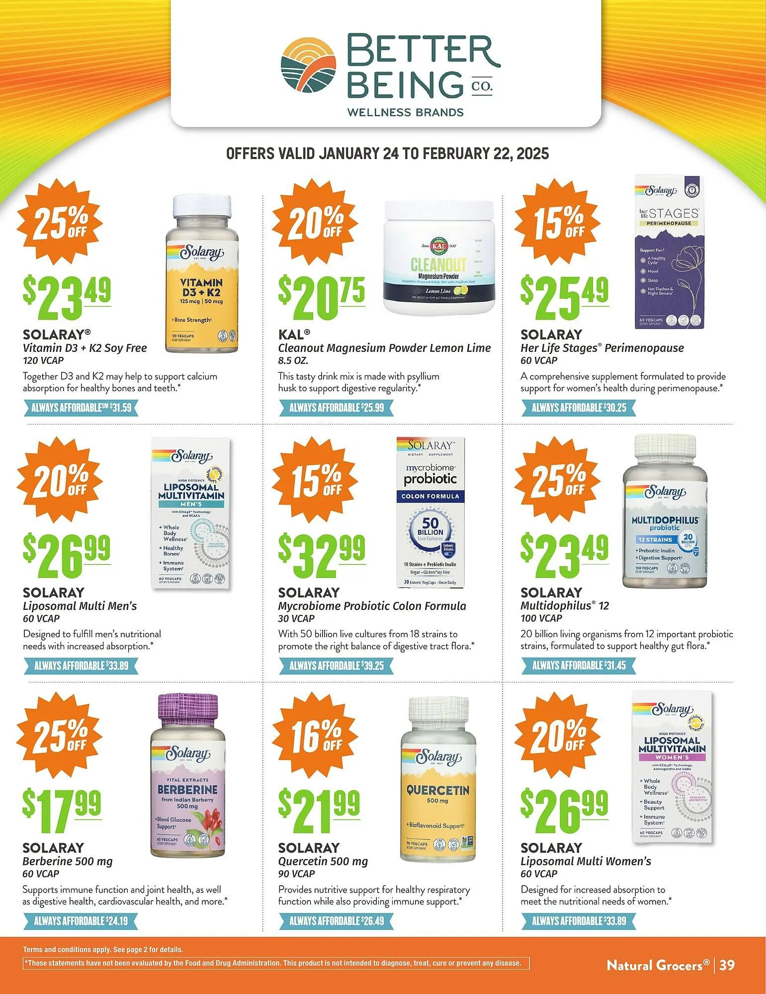 Weekly ad Natural Grocers ad from January 24 to February 22 2025 - Page 38