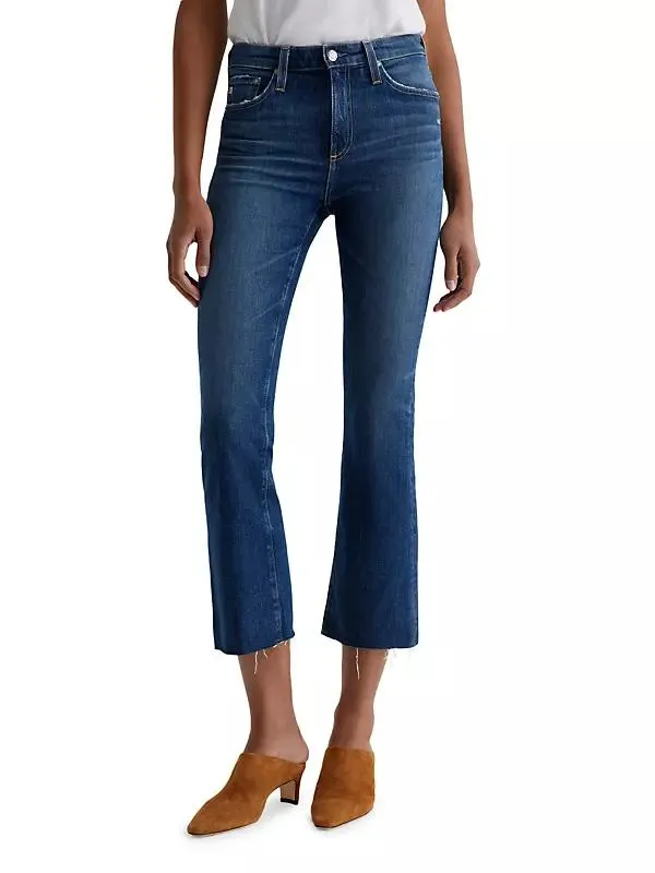 Farrah Boot-Cut Crop Jeans