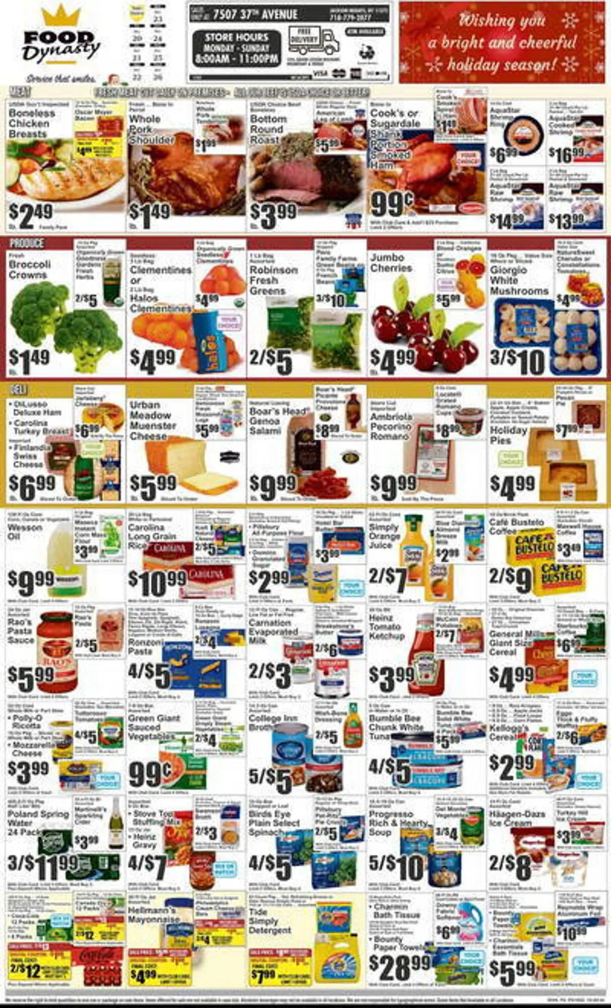Weekly ad Almonte's Food Dynasty Marketplace Weekly Ad from December 20 to December 26 2024 - Page 1
