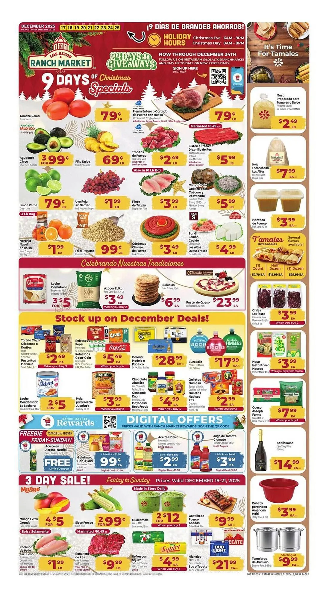 Weekly ad Los Altos Ranch Market weekly ad from December 17 to December 25 2025 - Page 1